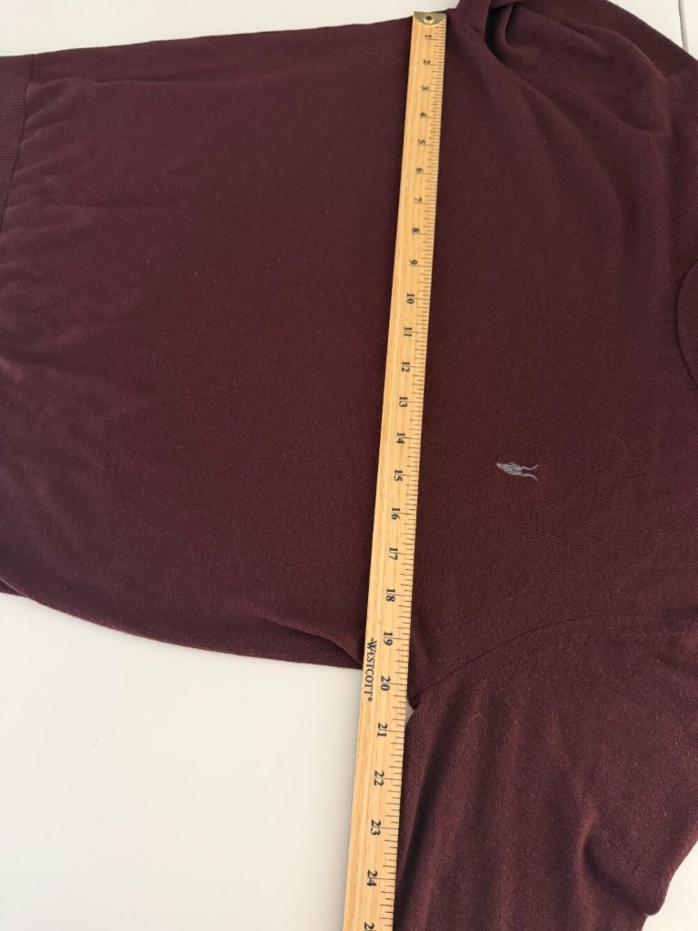 All Saints Crewneck Sweater - Large - Burgundy - Picture 6 of 12